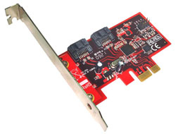 SATA 6Gbps アダプタ (内部2ポート/PCIe)