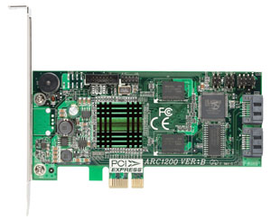 Areca ARC-1200 (2xSATAII, RAID1, PCIe, LP)