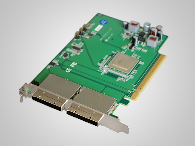 PCIeExホストアダプタ (PCIe2.0 X16/2ポート)