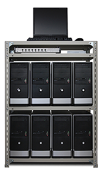 8台のPCによるパーソナルクラスタ