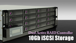10Gb iSCSIストレージ