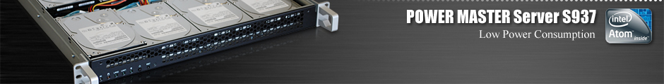 HDD x 8 Atom搭載超低消費電力ラックマウントサーバ