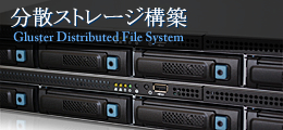 分散ストレージ構築 --- GlusterFS
