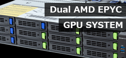 Dual AMD EPYC 2GPU 2Uシステム